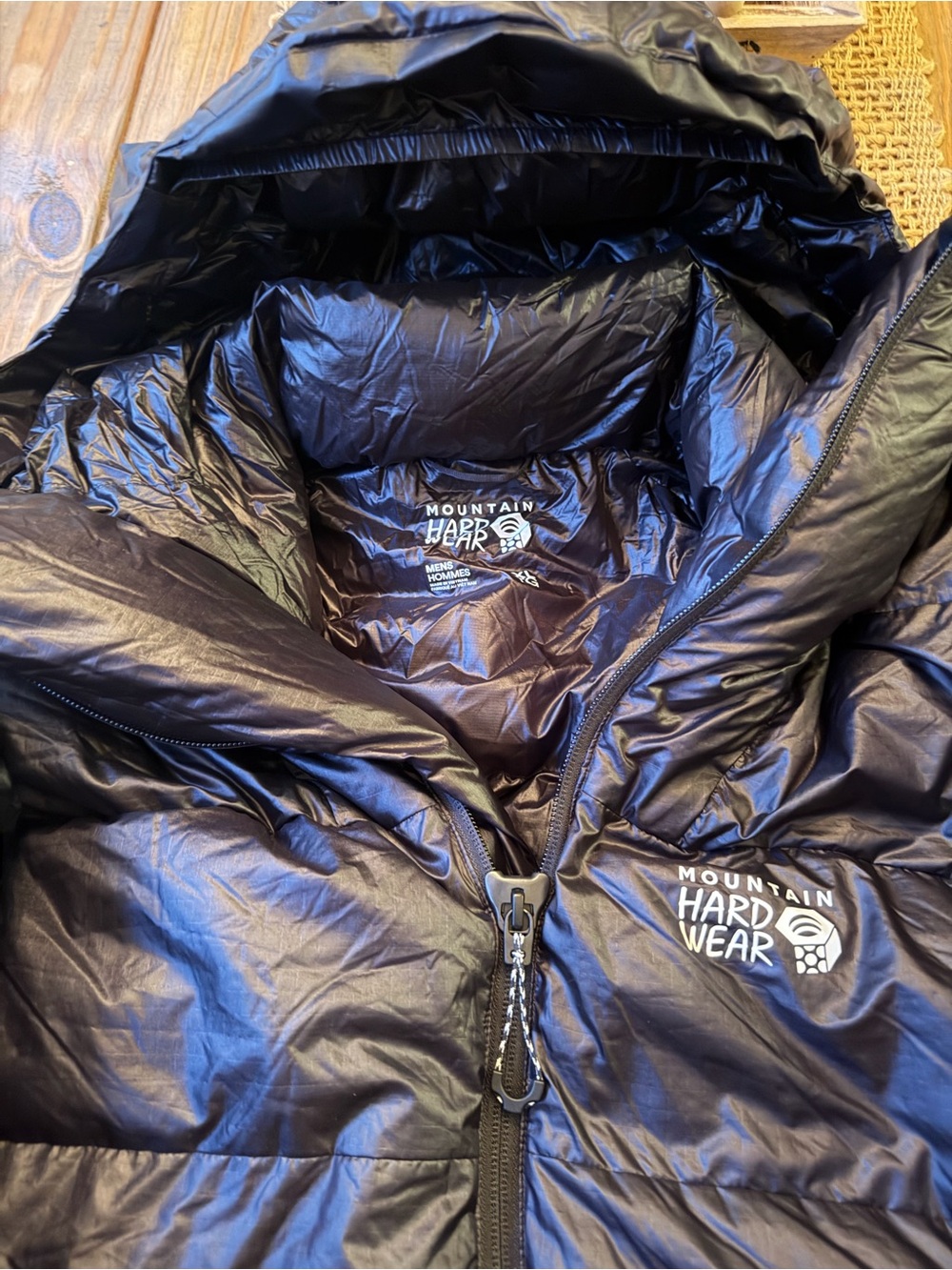 MOUNTAIN HARDWEAR PHANTOM ALPINE 800 PRO PARKA MINT COND MENS XL BLACK PERTEX